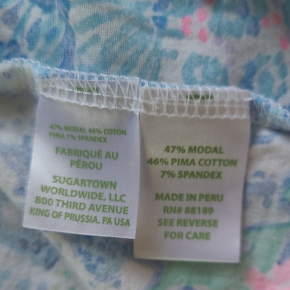 Lilly Pulitzer Kristen Tank Top in 'Sink or Swim' - Size XS - Picture 7 of 9